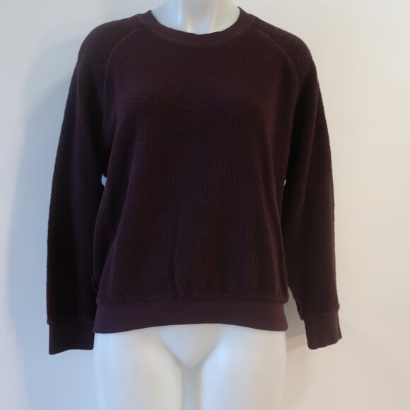 Womens PerfectWhiteTee Brown Terry Sweater L - Picture 4 of 8